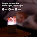Miniatyrbilde 5 av 7: #Svart projektor saltlampe nattlys 2 i 1#