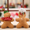 Miniatyrbild 2 av 5: *2 st Mini Pepparkaksgubbe Prydnader, Pepparkaka Jul*