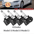 Miniatyrbild 2 av 5: 1 Set med 4 Tpms 433mhz Däcktryckssensorer För Model S Model X Model 3 1034602-00-a 103460200a