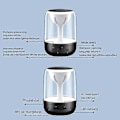 Pikkukuva 3 / 5: Kannettava Bluetooth-kaiutin, 5.0, 1000 mAh akku, 5 tunnin toistoaika, 5 W korkea suorituskyky, TWS langaton, LED-valot, valkoinen
