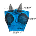 Miniatyrbilde 5 av 5: Grå Hest Maske Hest Fly Maske Hest Fly Masker Fly Maske Insekt R