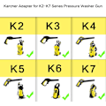 Pikkukuva 3 / 5: Painepesurin sovitin Karcher K2 - K7:lle, muuntaa bajonettiliitännän