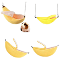 Miniatyrbilde 3 av 6: #Hamster Banan Seng 2 Stykker Hamster Hus Hengekøye Smådyr Seng Hamster Bur Hamster Rede Sukker Tilbehør Smådyr Hamster Flyveekorn#