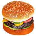 Miniatyrbilde 1 av 2: Kunstig Simulering Burger Modell Falske Burger Dekorasjoner Bakeri Fotografering Rekvisitt
