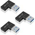 Pikkukuva 1 / 5: Usb-Usb C -sovitin, Usb A - Usb C -sovitin, 10 Gbps:n suorakulmainen Usb 3.0 -uros - Usb C -naaras -sovitin, 90 asteen Usb 3.1 Gen2 Usb C - Usb 3.0 -sovitin
