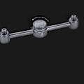 Miniatyrbillede 4 af 5: 3 i 1 Butan Adapter Aluminium Legering Gaspatron Til Hovedkonverteringsadapter N