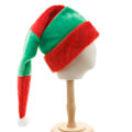 Miniatyrbillede 1 af 5: /#/Udvidet rød og grøn stribet plys julehat/#/