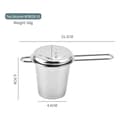 /#/Teinfuser, 304 Rostfritt Stål Tesil med Lock och Vikbar/#/