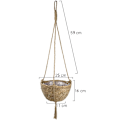 Miniatyrbild 4 av 5: /#/Rattan hängande korg för plantering/#/