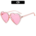Miniatyrbilde 1 av 5: 90-talls Vinta Briller Mote Kvinner Jenter Oversized Sd Retro Solbriller Søte Briller - ROSA