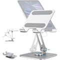 Miniatyrbillede 1 af 5: Drejelig Tablet Stand til Skrivebord 360 Graders Rotation, Foldbar Aluminium Retail Ipad Stand Holder