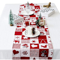 Miniatyrbild 1 av 5: *Snögubbe Tryckt Jul Bordslöpare Jul Bordsduk 180*