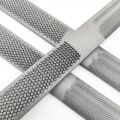Miniatyrbild 4 av 6: #in 1 Halvrund Kolstål Platt Raspslipning Trä Läder Plast Metall Träskärningsfiler för Snickare Reparation 8 tum#