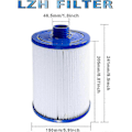 Miniatyrbillede 2 af 5: 2 stk. Spa Filterpatron, til Pleatco Pww50 Hot Tub Filter Spa Filter til Unicel 6ch-940/Jacuzzi Spa Business Whirlpool Udskiftningsfilter