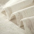 Miniatyrbillede 2 af 4: Beige franske dørgardiner imiteret hør tynde voile gardiner sollysfiltrerende privatliv sidegardiner til skydedøre inkluderer bindebånd, 2 stk.