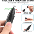 Miniatyrbilde 4 av 5: Øre- og nesetrimmer, 2 i 1 USB-oppladbar elektrisk barbermaskin, Profe