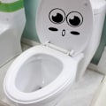 Miniatyrbild 4 av 4: Stora ögon o mun WC-dekaler, väggdekaler för WC, badrum, ki