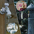 Miniatyrbillede 2 af 4: Vinterudendørs vandhanecover med reflekterende strimmel frostbeskyttelse