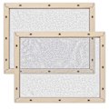 Miniatyrbilde 1 av 2: 2 stk DIY Papirlaging Skjermform Tre Papirlagingsramme Papirlagingsnett