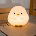 Miniatyrbillede 4 af 5: Ande Natlampe, Sød Andelampe, Squishy Silikone Natlampe Med 30 Minutters Timer, Genopladelig Be