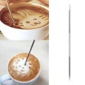 Miniatyrbillede 4 af 5: 3-delt rustfrit stål kaffebrocheringsnål udskæringsstænger