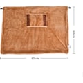 Miniatyrbillede 3 af 5: USB Opvarmet Tæppe Elektrisk Opvarmet Shawl Tæppe, Ledningsfrit H