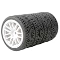Miniatyrbilde 1 av 3: RC Bil Dekk 1/16 1/12 1/14 Bildeler Modifisert Montering For Wltoys Gutter Hvit