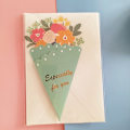 Pikkukuva 5 / 5: *6 mini-tervehdyskortit kukkamuodon syntymäpäivälahja lahjakortti decora*