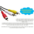 Miniatyrbilde 2 av 5: /#/USB til 3 RCA-kabel, USB 2.0 hunntype A til 3 RCA hann, composit/#/