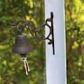 Pikkukuva 3 / 4: Koristeellinen Ovello Country House Valurautainen Seinäkello Antiikkinen Kukka Ovello