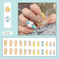 Miniatyrbild 1 av 4: Färska Små Blomma Nagelstickers Balett Rustning Bär Rustning Nagelbit Nagelbit Löstagbar Nagelplåster Nagel