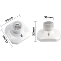 Miniatyrbillede 4 af 5: 2 x E27 loftmonterede skruesokler til indendørs væglamper, AC 230V, fo