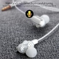 Pikkukuva 4 / 4: X3 Langalliset nappikuulokkeet High Fidelity HD-yhteensopiva puhelu Yleiskäyttöinen 3,5 mm subwoofer Pelimusiikki Kuulokkeet mikrofonilla kuntoiluun