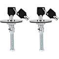 Miniatyrbillede 3 af 5: Hurtigudløsning, Universal Carbon Style Motorhjelmslås Nøgle Pin Kit 2 stk. Sort