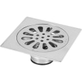 Miniatyrbilde 2 av 5: Gulvrist med avtakbart deksel, 100 * 100 mm vask firkantet rustfritt