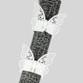 Miniatyrbilde 5 av 5: 50 x Butterfly Serviettringer, Perlemorsring Serviettpapir, for Bryllup