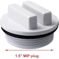 Miniatyrbillede 2 af 5: 1.5\" Gevind Pool Spa Returløb Vinteriseringsprop & Poolfilter Aftapningsprop Sp1022c Med O-ring Til Vinterisering af Pools i Vinterperioden Og Til Mo