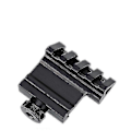 Miniatyrbillede 1 af 3: Yaju Graders Vinkel Taktisk Offset Weaver Skinnebeslag Hurtig Picatinny Udgivelse (1 stk, sort)