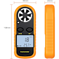 Miniatyrbillede 3 af 5: LCD Digital Anemometer Vindhastighedsmåler Luftstrømshastighedsmåling