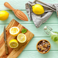 Miniatyrbillede 5 af 5: 2 stk Træ Citruspresser Citron Håndsaftpresser Bøg Træ Håndholdt