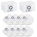 Miniatyrbilde 1 av 5: 10-pakning støvsugerposer for Ecovacs Deebot X1 Omni sugstasjon for Ecovacs Deebot X1 Omni, reservedeler for