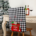 Miniatyrbild 4 av 5: #Set med 2 julrutiga stolsöverdrag, 50 x 46 cm, C#