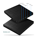Miniatyrbillede 5 af 5: USB3.0+Type-c Ekstern CD/DVD-drev