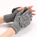 Miniatyrbillede 5 af 5: #Strikkede handsker foldbare vanter foldbare handsker med varme#