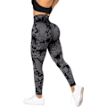 Miniatyrbillede 1 af 5: Dame Seamless Crossover Leggings Højtaljede Butt Lifting