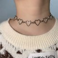 Miniatyrbillede 5 af 5: Enkel besætning hjerte choker halstilbehør enkel temperament