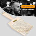 Miniatyrbilde 5 av 5: Flat Top Guide CombProfesjonell Frisørkam, Flat Top Guide Comb for Menn og Kvinner med VaterDual Ended Design Hårplukk Barberkam Verktøy