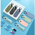 Miniatyrbillede 2 af 5: U Disk Pung, PVC Læder Nøglering, Beskyttelsescover Egnet til de fleste USB Flash Drives