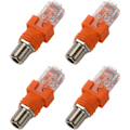 Pikkukuva 1 / 5: 4 KPL F - RJ45 -muunnin F Naaras - RJ45 Uros Koaksiaalipiippu Kytkentäsovitin Ethernet-liitin Koaksiaalinen Suora Liitin Oranssi