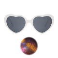 Miniatyrbilde 6 av 6: #Hjerte-effektbriller 4-pakke Spesielle effektbriller 4 farger Romantiske hjerteformede Interessante effekt 3D solbriller for bar nattklubb#